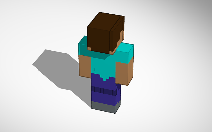 3D design Minecraft Steve | Tinkercad