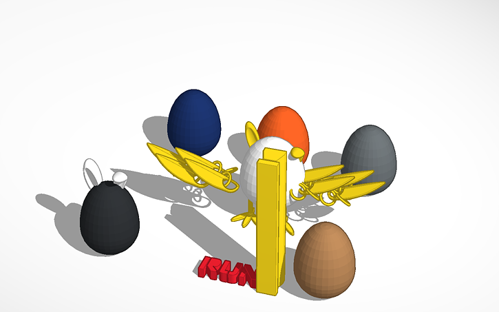 3D design Egg Robot | Tinkercad