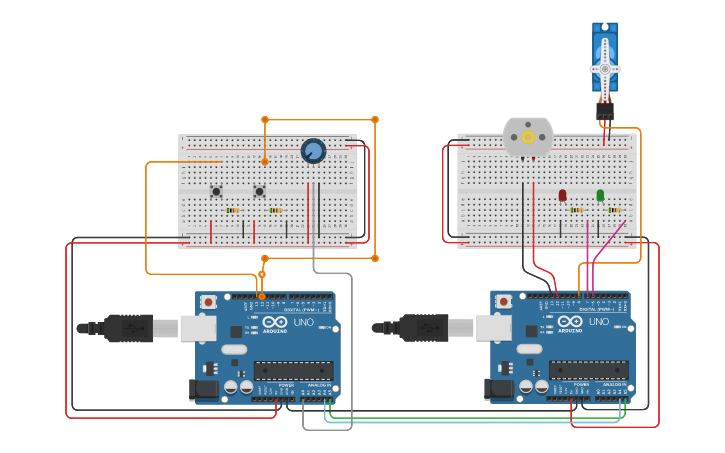 Circuit design I2C - Tinkercad