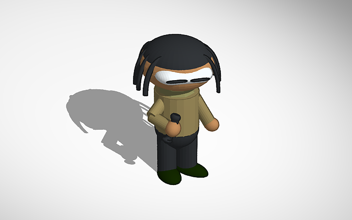 3D design Travis Scott - Tinkercad