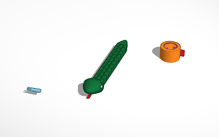 3D design snake flexi | Tinkercad