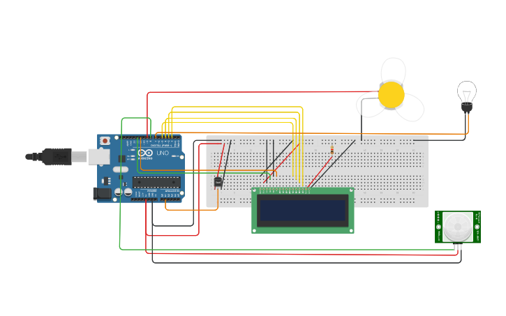Circuit design IOT Mini Project | Tinkercad