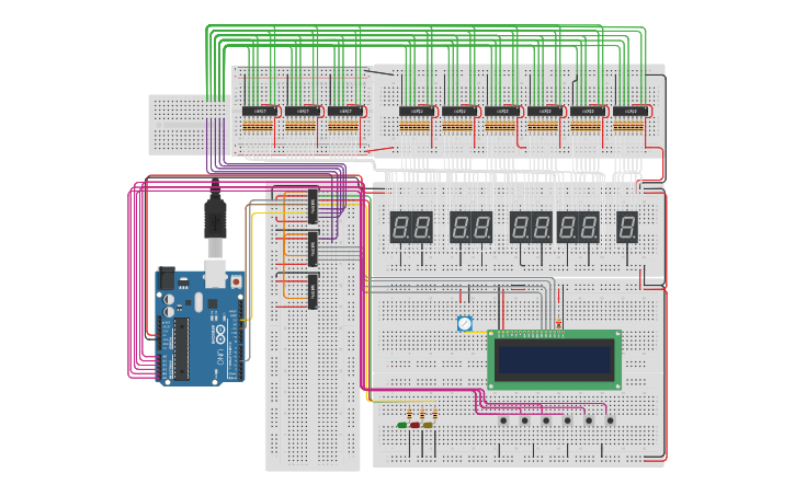 Circuit Design 7 Segment Led Scoreboard Tinkercad 8075