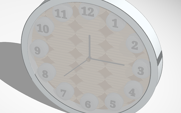 3D design Clock - Tinkercad