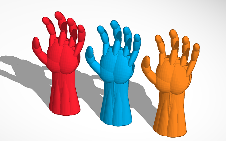 3D design Hand - Tinkercad