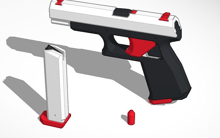 3D design Gun Colorpicking - Tinkercad