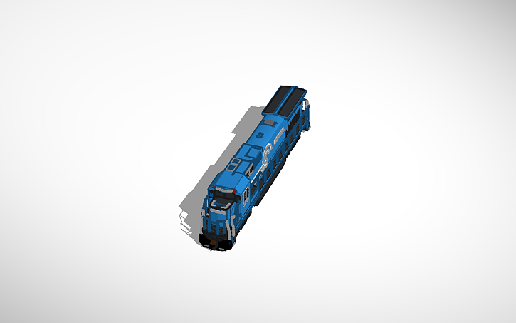 3D design Conrail Dash 8-40B #5070 - Tinkercad