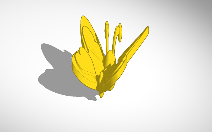 3D design Copy of Butterfly - Tinkercad