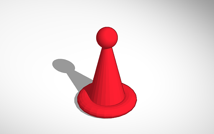 3D design Pionek - Tinkercad