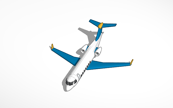 3D design Embraer Legacy 600 - Tinkercad