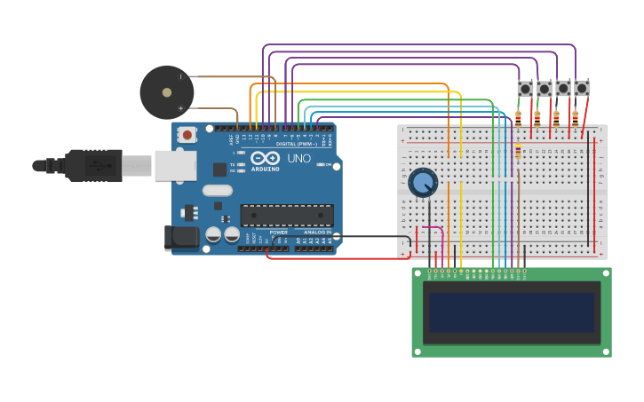 Circuit design RTC - Tinkercad