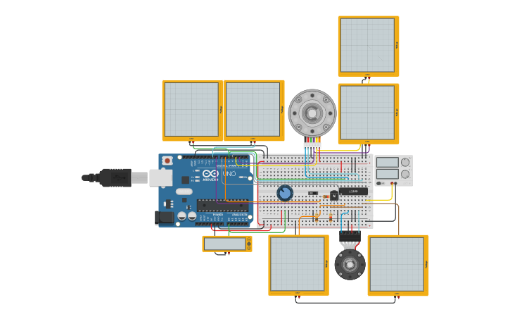Circuit design PulseWidthModulation - PWM - Tinkercad