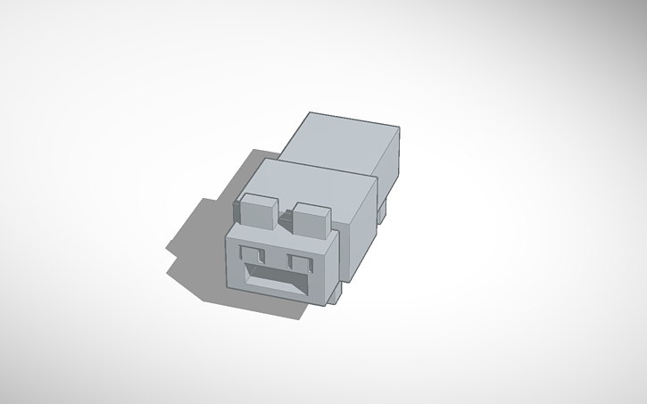 Minecraft Wolf Usb Drive Tinkercad