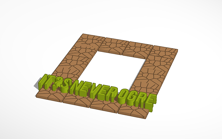 3D design Shrek Picture Frame | Tinkercad