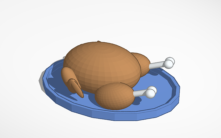3D design курица гриль (grilled chicken) | Tinkercad