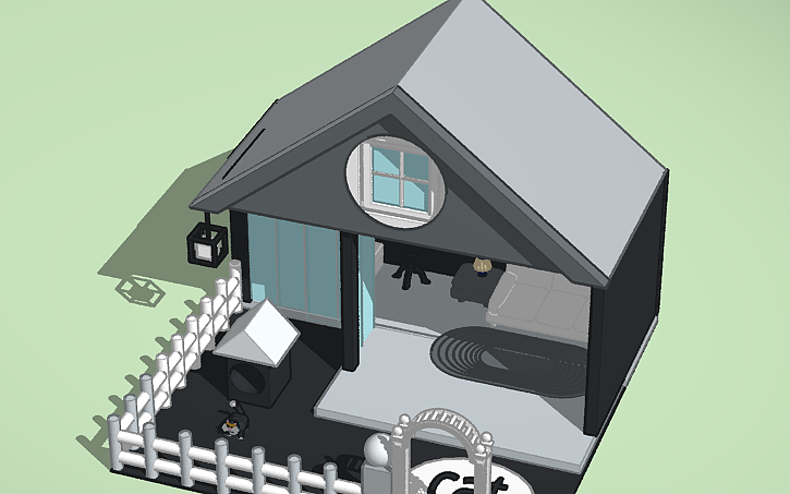 3D design Copy of Tinkercad Pet House Design Challenge - Tinkercad