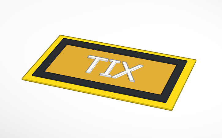 3d Design Roblox Tix Tinkercad - 