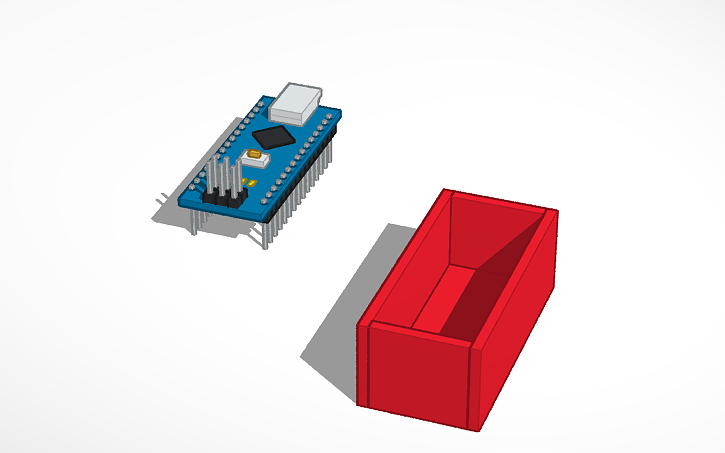 3D design Arduino nano case - Tinkercad