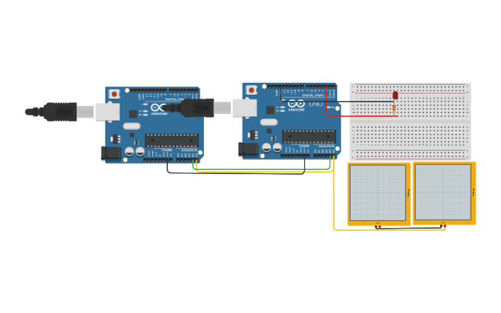 Circuit design Copy of arduino i2c | Tinkercad