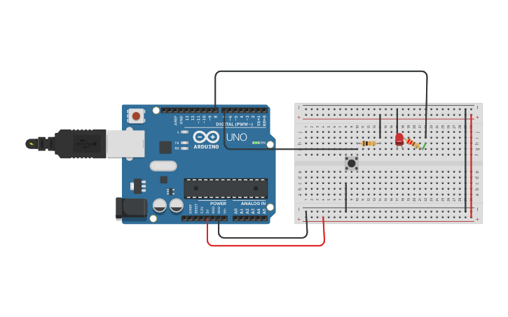 Circuit design pull up | Tinkercad