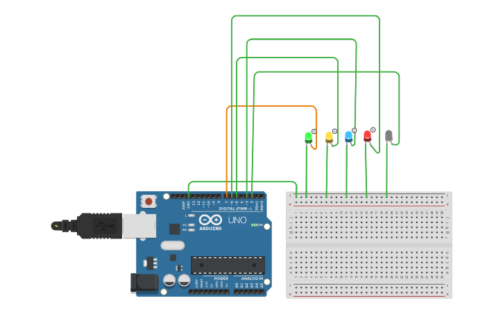 Circuit design latihan minggu 1 - Tinkercad