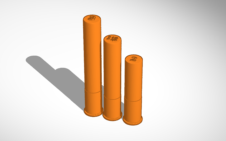 3D design .410 shells - Tinkercad