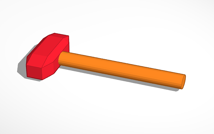 Ban Hammer Tinkercad