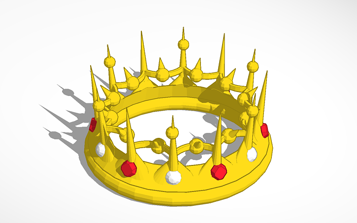 3D design Fancy Crown - Tinkercad