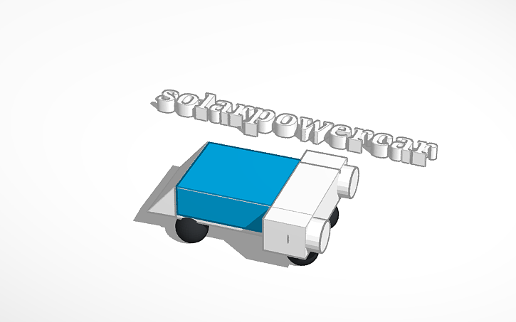 3D design solar power car | Tinkercad