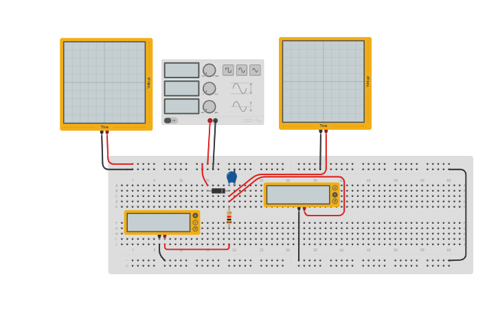 Circuit design HALF-WAVE RECTIFIER 2024 - Tinkercad