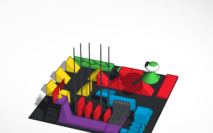 3D design obstacle course - Tinkercad