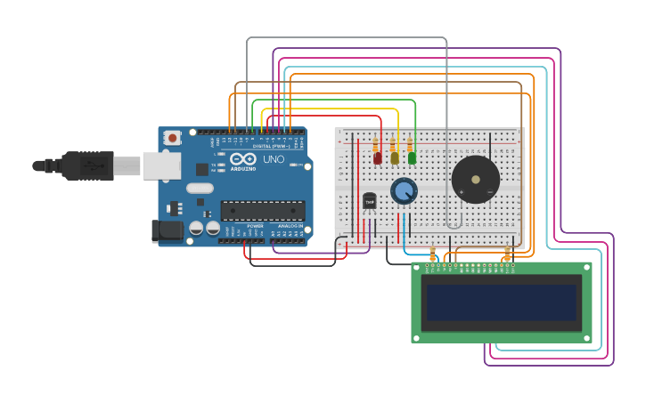 Circuit design TEMP36 | Tinkercad