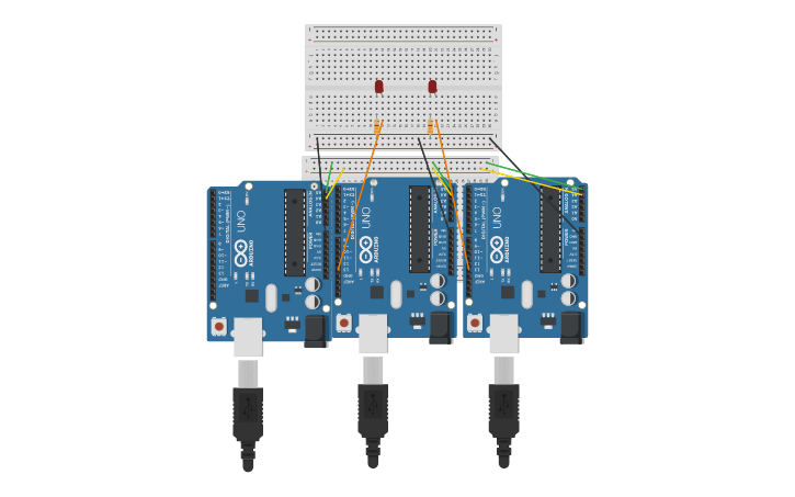 Circuit design I2C - Tinkercad