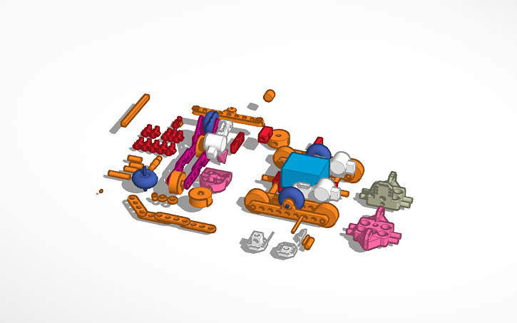 3D design LEGO NXT Robots Tracked Design BETA - Tinkercad
