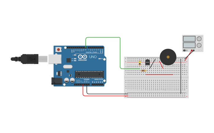 Circuit design Arduino as I2C Servo controller 12x - Tinkercad