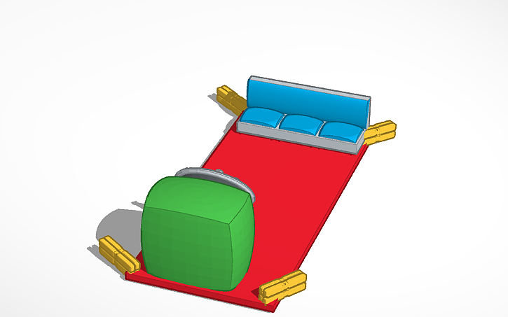 3D design magic carpet - Tinkercad