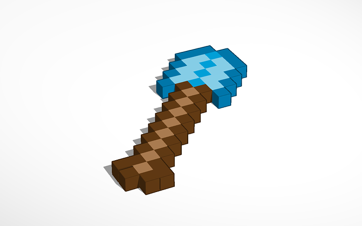 3D design minecraft shovel | Tinkercad