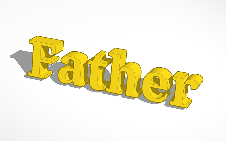 3D design Father - Tinkercad