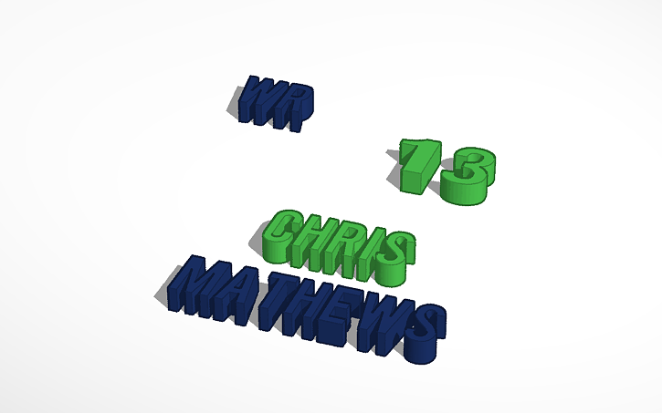 3D design chris mathews - Tinkercad