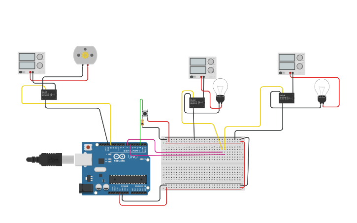 Circuit design Curing box - Tinkercad