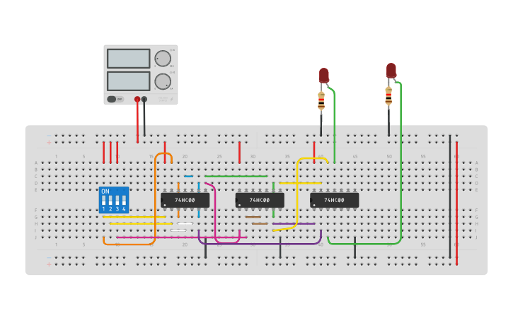 Circuit design exp5.4 - Tinkercad