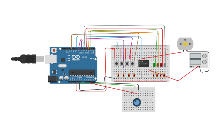 Circuit design Arduino 1 - Tinkercad