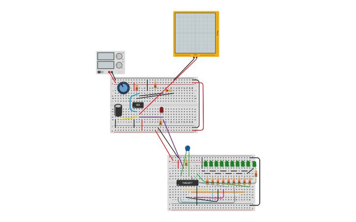 Circuit design Temporizador - Tinkercad