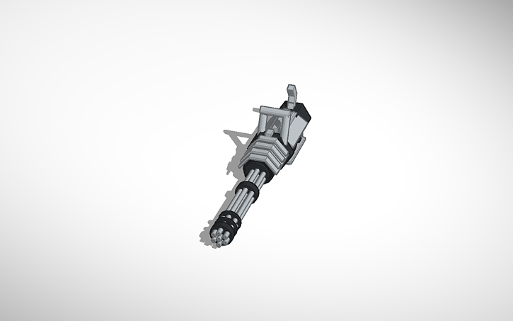 3d Design Minigun Tinkercad