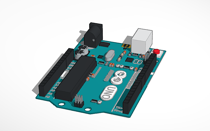 3D design Copy of Arduino UNO R3 - Tinkercad