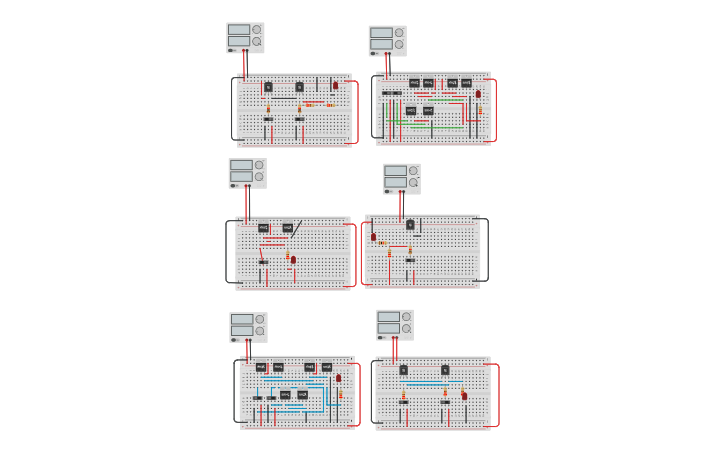Circuit design LAB01_Digital - Tinkercad