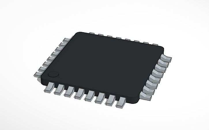 Autocad Chip Design 3D design chip - Tinkercad