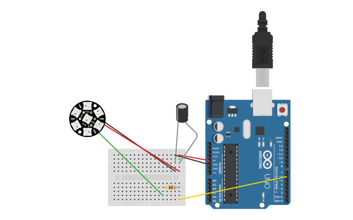 Neopixel Jewel To Arduino Wiring Diagram Tinkercad