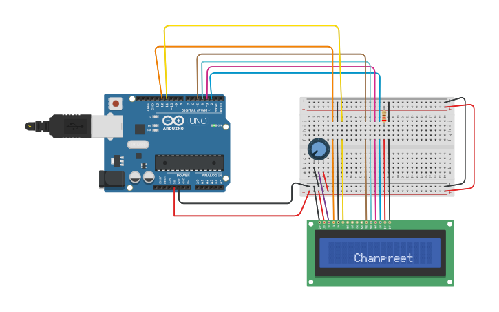 Circuit design Lab8 Challenge 2 - Tinkercad