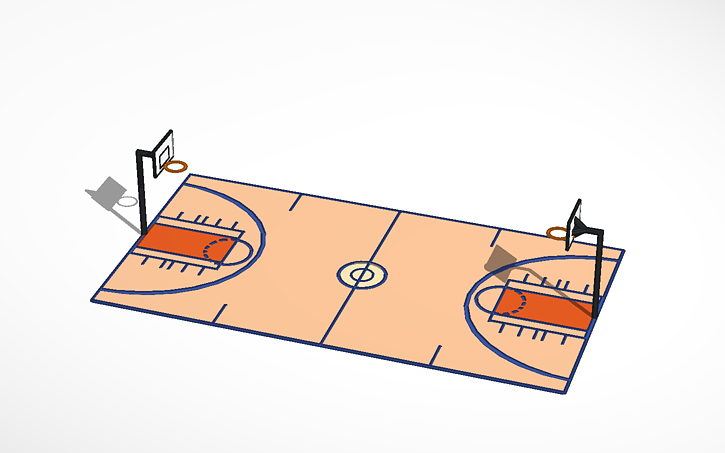 Basketball court labeling